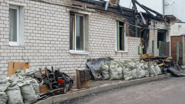 Professional Fire Damage Removal technician working in Rockford, MN